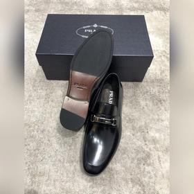 Высококачественные мужские кожаные туфли Prada, верх из импортной