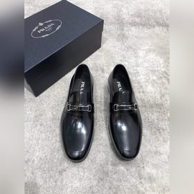 Высококачественные мужские кожаные туфли Prada, верх из импортной