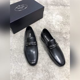 Высококачественные мужские кожаные туфли Prada, верх из импортной