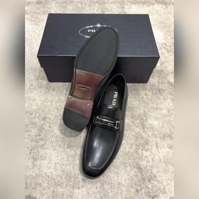 Высококачественные мужские кожаные туфли Prada, верх из импортной