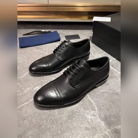 Мужские кожаные туфли PRADA, импортный товар, материал： кожа высш