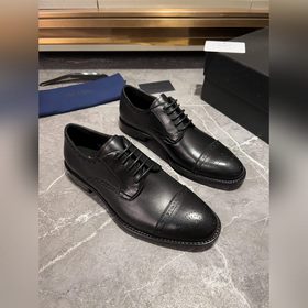 Мужские кожаные туфли PRADA, импортный товар, материал： кожа высш