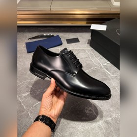Мужские кожаные туфли PRADA, импортный товар, материал： кожа высш