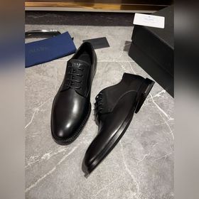 Мужские кожаные туфли PRADA, импортный товар, материал： кожа высш
