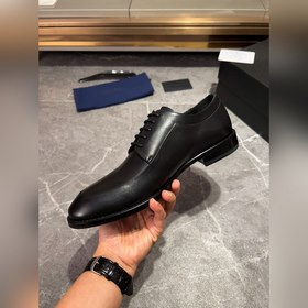 Мужские кожаные туфли PRADA, импортный товар, материал： кожа высш