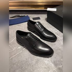 Мужские кожаные туфли PRADA, импортный товар, материал： кожа высш