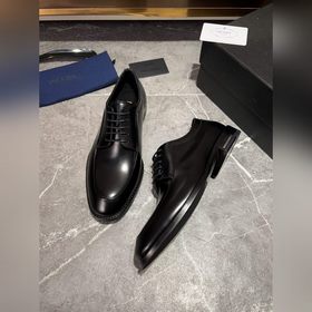 Мужские кожаные туфли PRADA, импортный товар, материал： кожа высш