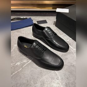 Мужские кожаные туфли PRADA, импортный товар, материал： кожа высш