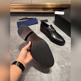 Мужские кожаные туфли PRADA, импортный товар, материал： кожа высш