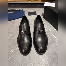 Мужские кожаные туфли PRADA, импортный товар, материал： кожа высш