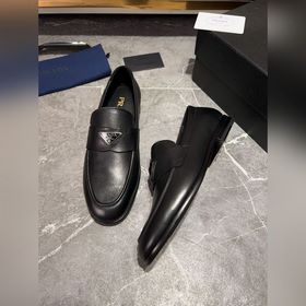 Мужские кожаные туфли PRADA, импортный товар, материал： кожа высш