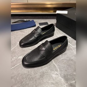 Мужские кожаные туфли PRADA, импортный товар, материал： кожа высш