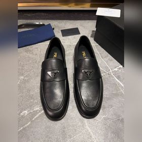 Мужские кожаные туфли PRADA, импортный товар, материал： кожа высш