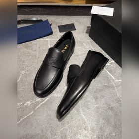 Мужские кожаные туфли PRADA, импортный товар, материал： кожа высш