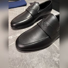 Мужские кожаные туфли PRADA, импортный товар, материал： кожа высш
