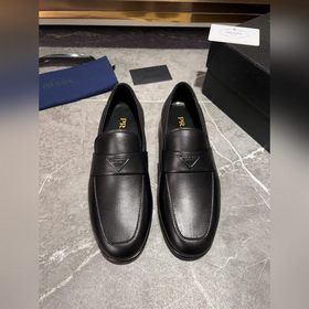 Мужские кожаные туфли PRADA, импортный товар, материал： кожа высш