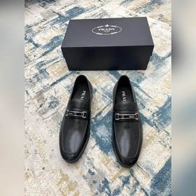 PRADA ~ Размер： 38-45 Новые высококачественные мужские кожаные т