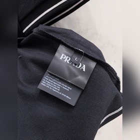 Prada 2025ss летняя новинка - мужская рубашка-поло с воротником и