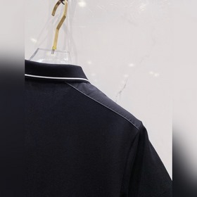 Prada 2025ss летняя новинка - мужская рубашка-поло с воротником и