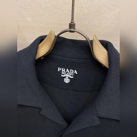 Prada, рубашка из жаккардовой ткани Выбор ткани： Изготовлена из в