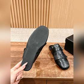 Prada Подиумная модель ретро туфли с бахромой, с ремешком и полуо