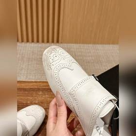 Prada Подиумная модель ретро туфли с бахромой, с ремешком и полуо
