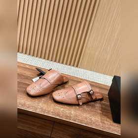 Prada Подиумная модель ретро туфли с бахромой, с ремешком и полуо