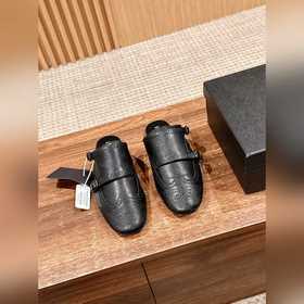 Prada Подиумная модель ретро туфли с бахромой, с ремешком и полуо