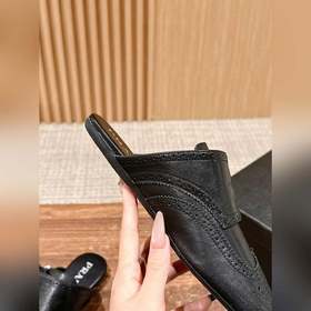 Prada Подиумная модель ретро туфли с бахромой, с ремешком и полуо