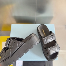 Топовая версия： женская  Prada Серия Nappa Перекрестные ремешки