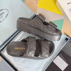 Топовая версия： женская  Prada Серия Nappa Перекрестные ремешки 