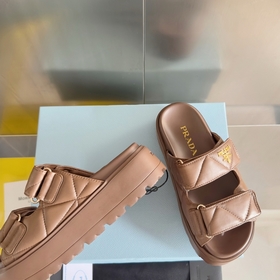 Топовая версия： женская  Prada Серия Nappa Перекрестные ремешки 