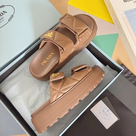 Топовая версия： женская  Prada Серия Nappa Перекрестные ремешки 