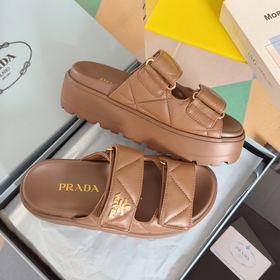 Топовая версия： женская  Prada Серия Nappa Перекрестные ремешки 