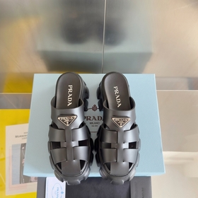 Топовая версия： женская модель  Prada Monolith серия Резиновые с