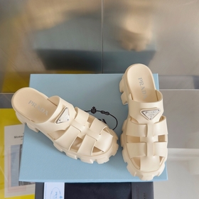 Топовая версия： женская модель  Prada Monolith серия Резиновые с