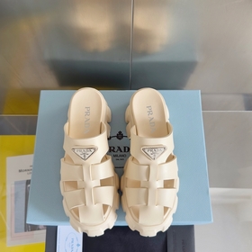 Топовая версия： женская модель  Prada Monolith серия Резиновые с