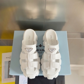 Топовая версия： женская модель  Prada Monolith серия Резиновые с