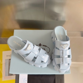 Топовая версия： женская модель  Prada Monolith серия Резиновые с