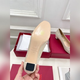 Valentino 2025 весна-лето новинки BOWOW кожаные туфли с каменным 