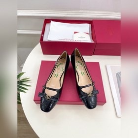 Valentino 2025 весна-лето новинки BOWOW кожаные туфли с каменным