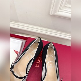 Valentino 2025 весна-лето новинки BOWOW шелковые туфли с бриллиан
