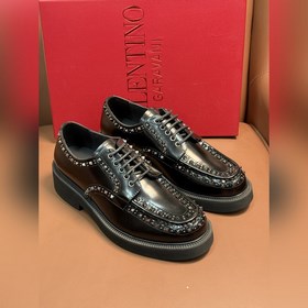 Новые мужские туфли-лофеки VALENTINO с заклепками. Модные и удобн