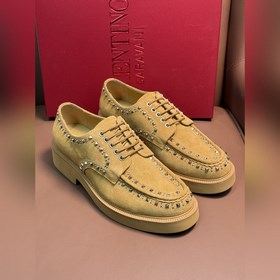 Новые мужские туфли-лофеки VALENTINO с заклепками. Модные и удобн