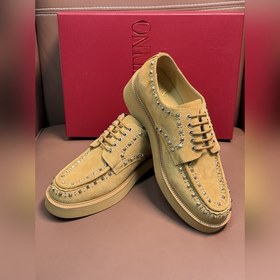 Новые мужские туфли-лофеки VALENTINO с заклепками. Модные и удобн