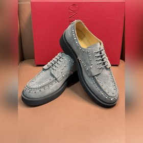 Новые мужские туфли-лофеки VALENTINO с заклепками. Модные и удобн