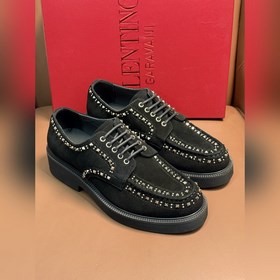 Новые мужские туфли-лофеки VALENTINO с заклепками. Модные и удобн