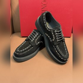 Новые мужские туфли-лофеки VALENTINO с заклепками. Модные и удобн