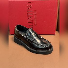 Новые мужские туфли-лофеки VALENTINO с заклепками. Модные и удобн