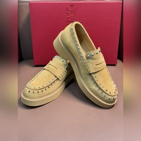 Новые мужские туфли-лофеки VALENTINO с заклепками. Модные и удобн